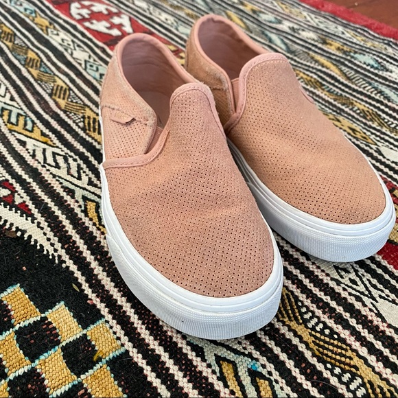 Vans Asher perforated suede slip on sneakers - Picture 3 of 10